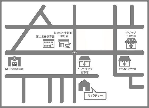 リバティーの地図